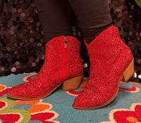 
              Corky’s Shine Bright Red Rhinestone Booties
            