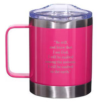 
              Be Still Pink Stainless Steel Mug
            