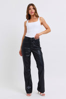 
              Judy Blue Faux Leather Jeans-Black
            