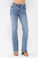 
              JUDY BLUE HIGH WAIST DOUBLE BUTTON BOOTCUT
            