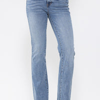 JUDY BLUE HIGH WAIST DOUBLE BUTTON BOOTCUT