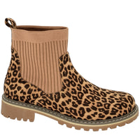 Corky’s Cabin Fever Boots-Tan Leopard