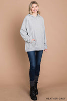 
              Cotton Soft Terry Hoodie Top-Black
            
