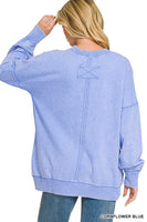 
              French Terry Acid Wash Pullover
            