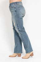 
              Judy Blue High Waist Dad Straight Jeans
            