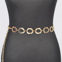 Hammered Chain Link Belt-Gold