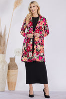 
              Floral Long Sleeve Cardigan
            