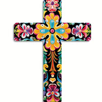 Floral Cross Wall Hanging