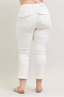 
              Judy Blue High Waist Aurora Weekender-White
            