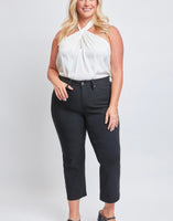 
              Plus Hyperstretch Wide Leg Crop Pants
            