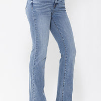 JUDY BLUE HIGH WAIST DOUBLE BUTTON BOOTCUT