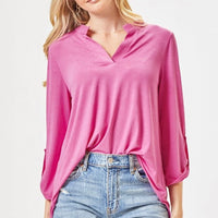 Lizzy Magenta Tunic Top