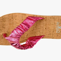 Corky’s Cool Off Fuchsia Crinkle Sandals