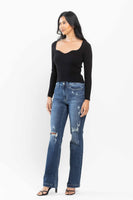 
              Judy Blue Hand Sand and Destroy Bootcut Jeans
            