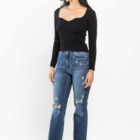 Judy Blue Hand Sand and Destroy Bootcut Jeans