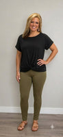 
              $10! Magic High Waisted Skinny Pants-Olive
            