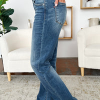 Judy Blue Full Size Mid Rise Release Hem Jeans (Dropship)