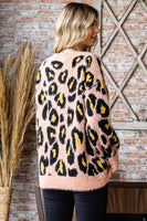 
              Leopard Print Round Neck Sweater
            