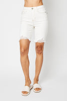 
              Judy Blue Ecru Bermuda Shorts-Plus
            