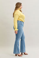 
              Judy Blue Mid Rise Bootcut Jeans
            