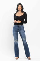 
              Judy Blue Hand Sand and Destroy Bootcut Jeans
            