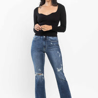 Judy Blue Hand Sand and Destroy Bootcut Jeans