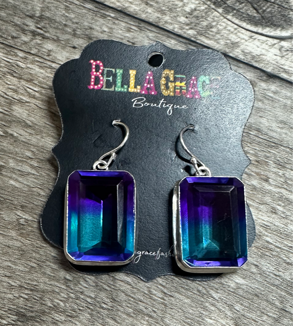 Bi-Color Tourmaline Earrings