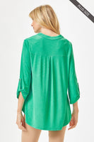 
              Lizzy Emerald Tunic Top
            