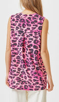 
              Lizzy Pink Leopard Tank Top
            