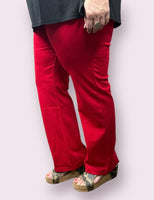 
              Magic Slim Straight Pants-Red
            