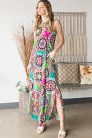 
              Medallion Print Maxi Dress – Boho Floral Long Dress for Women | Bella Grace
            