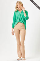 
              Lizzy Emerald Tunic Top
            