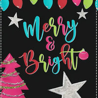 Merry & Bright Christmas Garden Flag