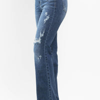 Judy Blue Hand Sand and Destroy Bootcut Jeans