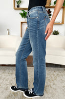 
              Judy Blue Full Size Mid Rise Release Hem Jeans (Dropship)
            