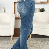 Judy Blue Full Size Mid Rise Release Hem Jeans (Dropship)