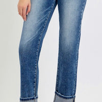 Risen Tummy Control High Rise Straight Jeans