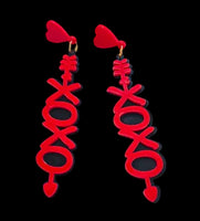 
              XOXO Heart Dangle Earrings
            