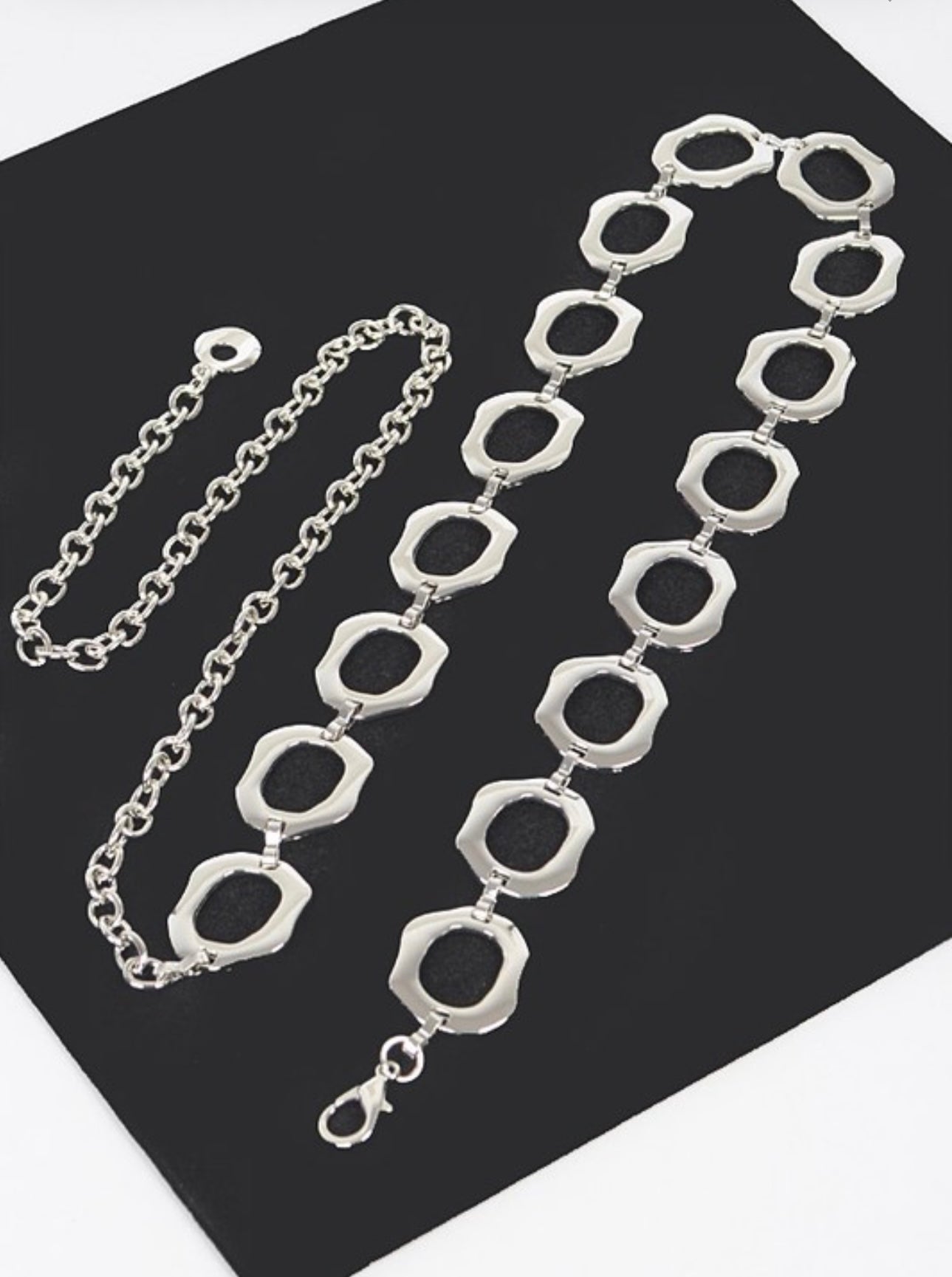 Silver Chain Link Belt Vintage Silver Link Belt – Dovetail main image 2