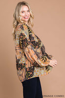 
              Mix and Match Bubble Sleeve Top
            