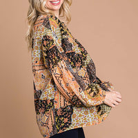 Mix and Match Bubble Sleeve Top