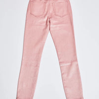 YMI High Rise Metallic Skinny Jeans-Rose Pink