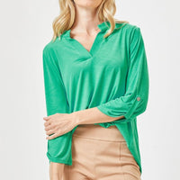 Lizzy Emerald Tunic Top