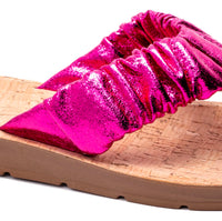 
              Corky’s Cool Off Fuchsia Crinkle Sandals
            