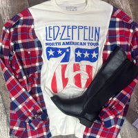 Retro Led ZeppelinOversized Flannel Overlay-Large