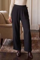 
              Live-In Gauze Pants-Black
            