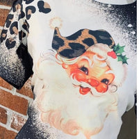 Bleached Leopard Vintage Santa Tee