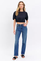 
              Judy Blue High Waist Straight Fit Jeans
            