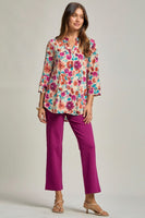 
              $10! Lizzy Bell Sleeve Tunic Top-Beige Rust
            