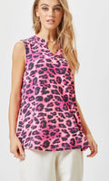 
              Lizzy Pink Leopard Tank Top
            